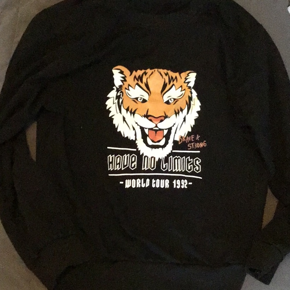 Black Tiger Graphic Sweater